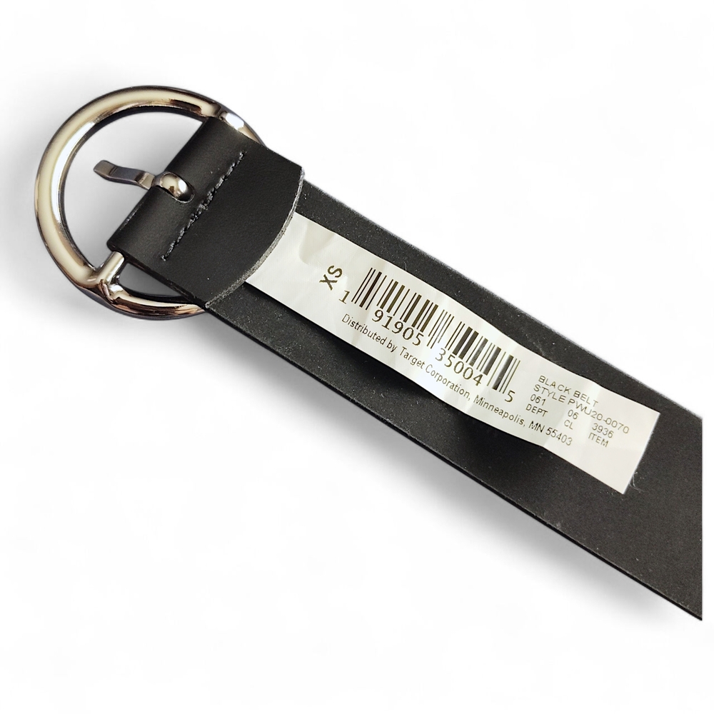 Women's Round Buckle Belt- Wild Fable Black - Womens XS -Target - Picture 7 of 8